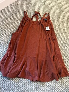 Old Navy Rust Brown Tie-Back Swing Camisole
